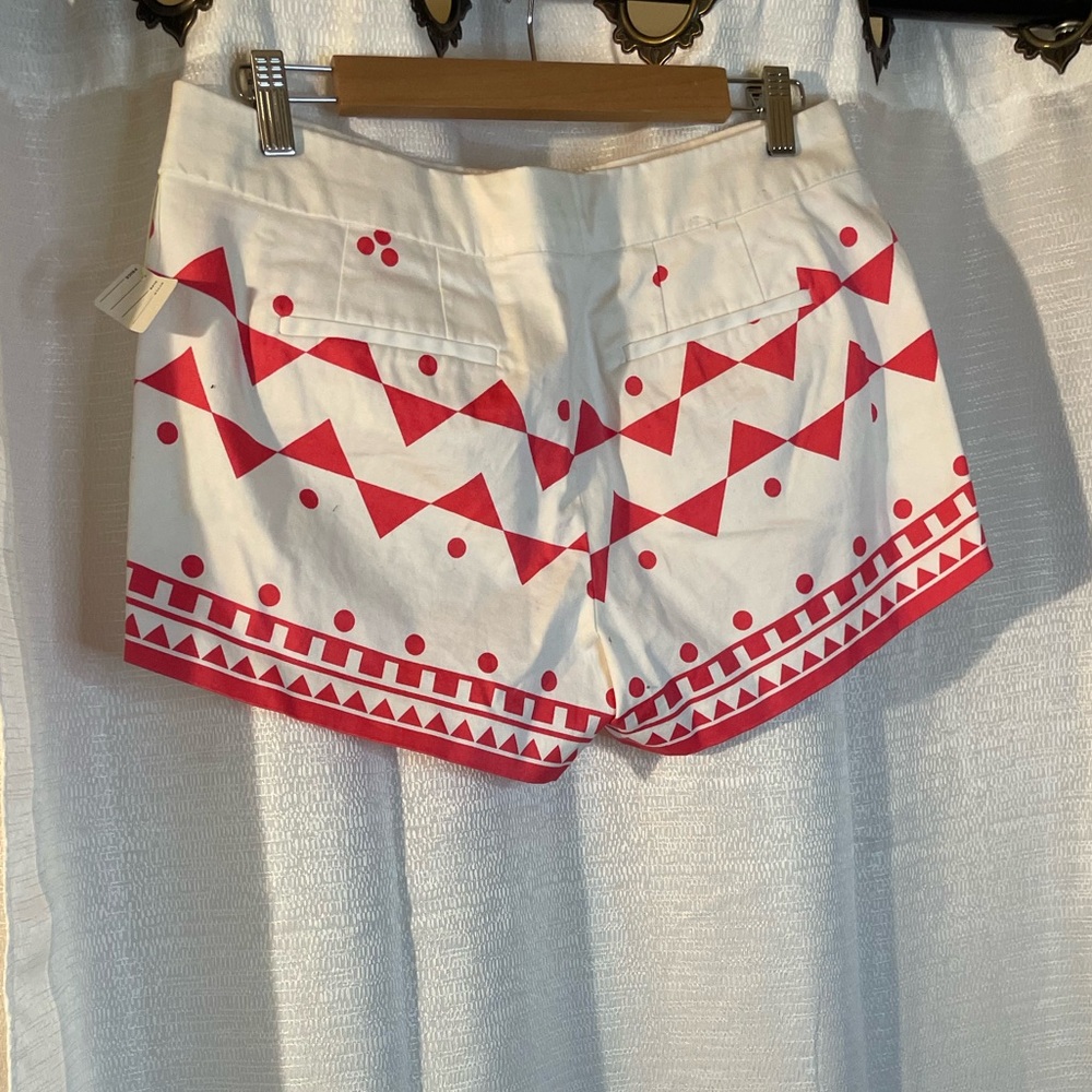 J crew patterned shorts sz 6